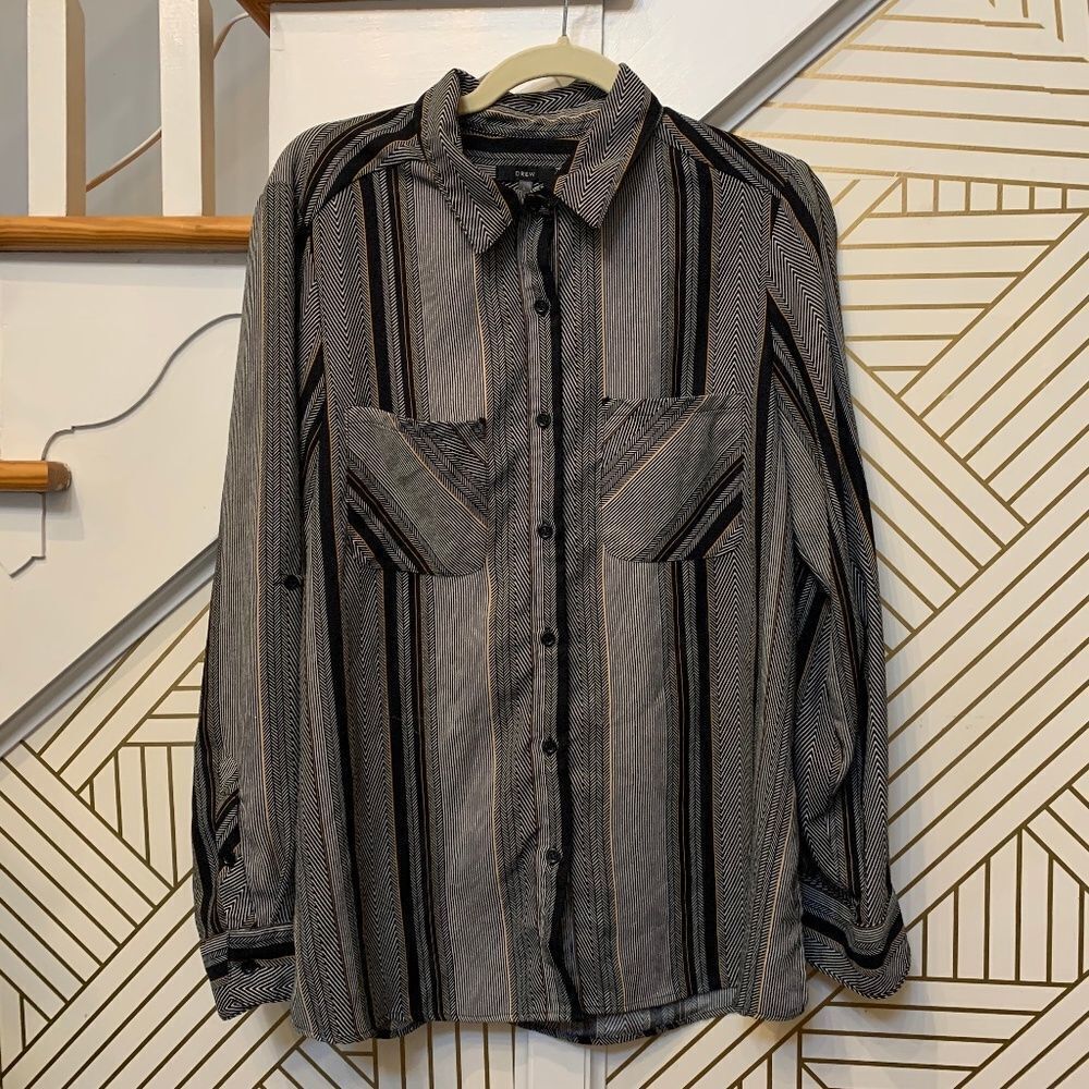 Drew Womens Long Sleeve Button Down